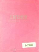 Index-Index 45BM, Vertical Mill, Parts List Manual Year (1956)-45BM-01